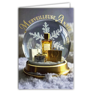 Carte de Vœux Merveilleuse Année + Enveloppe 12x17cm