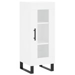 vidaXL Buffet haut Blanc 34 5x34x180 cm Bois d'ingénierie