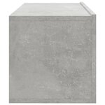 vidaXL Meubles TV muraux 4 Pièces Gris béton 100x30x30 cm