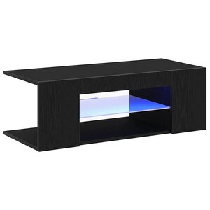 vidaXL Meuble TV Chêne noir 90 x 39 x 30 cm Bois d'ingénierie