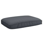 vidaXL Ensemble de Canapés Uni 3 Pièces Anthracite Bois d'Acacia Massif