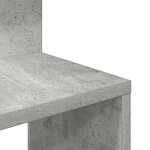vidaXL Étagère murale d'angle gris béton 32x32x127 5cm bois ingénierie