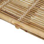vidaXL Chaise longue pour 2 personnes Bambou