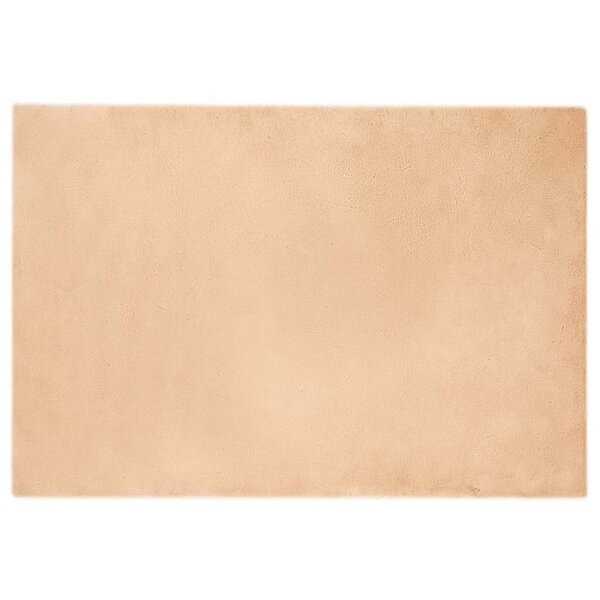 vidaXL Tapis en Fourrure Synthétique de Lapin Taupe 120 x 170 cm