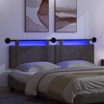 vidaXL Tête de lit suspendue Noir PU antique