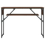 vidaXL Table console avec étagère chêne marron 105x30x75 cm