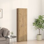 vidaXL Armoire en chêne 55x25x189 cm en bois
