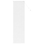 vidaXL Store de Fenêtre avec des rideaux Manuel Blanc Aluminium