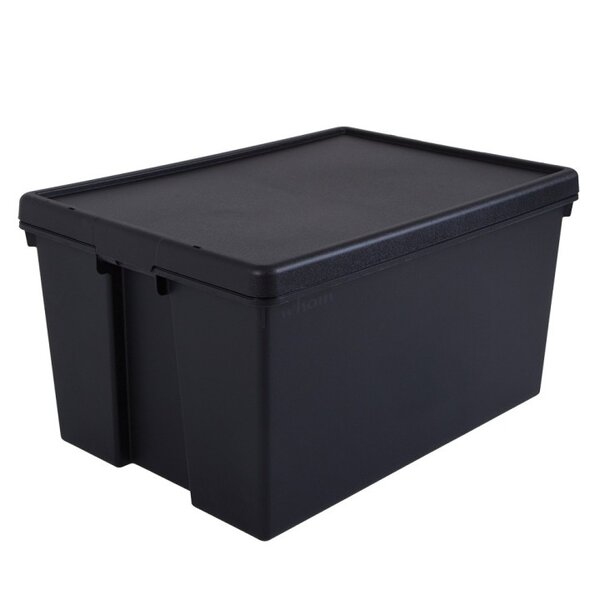 Pack and Move - Boîte Stockage Plastique - 49 x 68 5 x 37 cm - Stockage  Outils  Bricolage - Ultra Résistant - Réutilisable - 96L