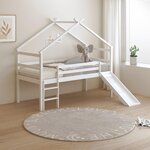 Lit River cabane toboggan blanc