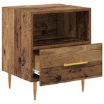 vidaXL Table de chevet Marron 40 x 35 x 47.5 cm Bois d'ingénierie