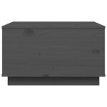 vidaXL Table basse Gris 60x50x35 cm Bois massif de pin