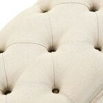 vidaXL Banc de rangement 110 cm Crème Bois de sapin massif et tissu