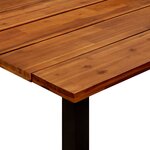 vidaXL Table de jardin et pieds en U 160x80x75 cm Bois d'acacia massif