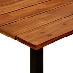 vidaXL Table de jardin et pieds en U 160x80x75 cm Bois d'acacia massif