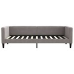 vidaXL Lit de jour avec gigogne et tiroirs taupe 90x200 cm tissu