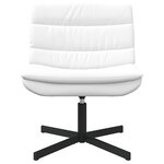 vidaXL Chaise pivotante Blanc 63 x 75 x 76 cm PU