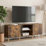 vidaXL Meuble TV Chêne fumé 150 x 31 x 50 cm Bois d'ingénierie
