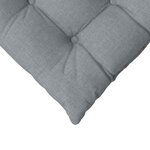 vidaXL Coussins de siège 2 Pièces Gris clair 40 x 40 x 6 cm tissu