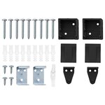 vidaXL Stores vénitiens Noir 175 x 130 cm Aluminium