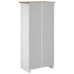 vidaXL Garde-robe Blanc 80x50x171 5 cm Pin massif Assortiment Panama