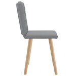 vidaXL Chaises à manger lot de 2 gris clair tissu
