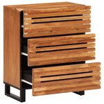 vidaXL Buffets 2 Pièces 60x34x75 cm bois d'acacia massif