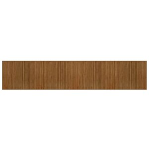 vidaXL Tapis rectangulaire marron 80x400 cm bambou