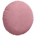 vidaXL Coussins de siège 2 Pièces Rose Ø 40 x 13 cm Velours