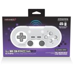 Manette Sans Fil - RetroBit Legacy 16 Grise - Switch, PC, Steam, Raspberry Pi, SNES, Android