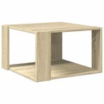 vidaXL Table basse chêne sonoma 51 5x51 5x30 cm bois d'ingénierie