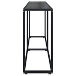 vidaXL Table console Noir 180x35x75 5 cm Verre trempé