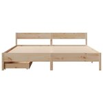 vidaXL Cadre de lit sans matelas 180x200 cm bois massif de pin