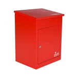 Boîte à colis moyenne 1 porte Rouge à accès frontal Acier galvanisé SMART PARCEL BOX®