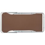 vidaXL Chaises de plage pliables lot de 2 Acier et tissu oxford Marron