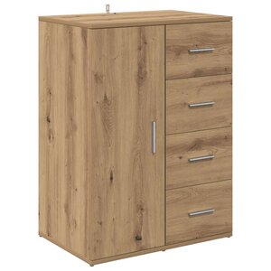 vidaXL Buffet Chêne artisanal 59 x 39 x 80 cm Bois d'ingénierie