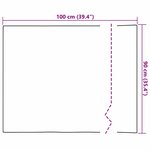 vidaXL Film miroir 2 Pièces Argent PET