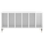vidaXL Armoire à disques blanc brillant 100x38x48 cm bois d'ingénierie