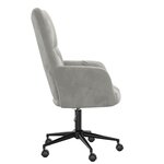 vidaXL Chaise de relaxation Gris clair Velours