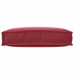 vidaXL Coussin pour dossier de palette Bordeaux 60 x 40 x 12 cm