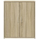 vidaXL Buffets 2 Pièces chêne sonoma 60x31x70 cm bois d'ingénierie