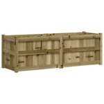 vidaXL Jardinière 150x50x50 cm bois de pin imprégné