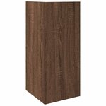 vidaXL Tables d'appoint 2 Pièces avec étagère chêne marron 25 5x27x60 cm