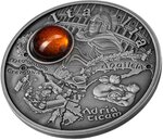 Pièce de monnaie en Argent 1 Dollar g 17.50 Millésime 2025 Amber Route ITALIA