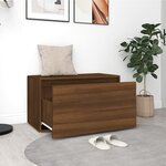 vidaXL Banc d'entrée 80x40x45 cm Chêne marron Bois d'ingénierie