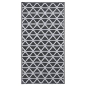 vidaXL Tapis d'extérieur ARAKIL noir 120x180 cm PP
