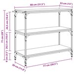 vidaXL Bibliothèque Bois Ancien 80 x 33 x 70 5 cm