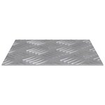 vidaXL Plaques en Aluminium à Damier 4 Pièces Antidérapantes 20x20 cm