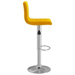 vidaXL Tabourets de bar lot de 2 jaune moutarde velours