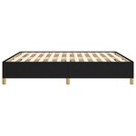 vidaXL Cadre de lit sans matelas noir 160x200 cm tissu